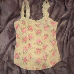 flower lace tanktop
